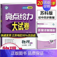 苏科版-亮点给力大试卷九年级物理上册 九年级/初中三年级 [正版]亮点给力大试卷语文数学英语物理化学九年级下册人教苏教译