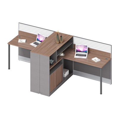 科朔 办公桌职员桌 员工桌 板式屏风桌 两人位 KS-06L3045