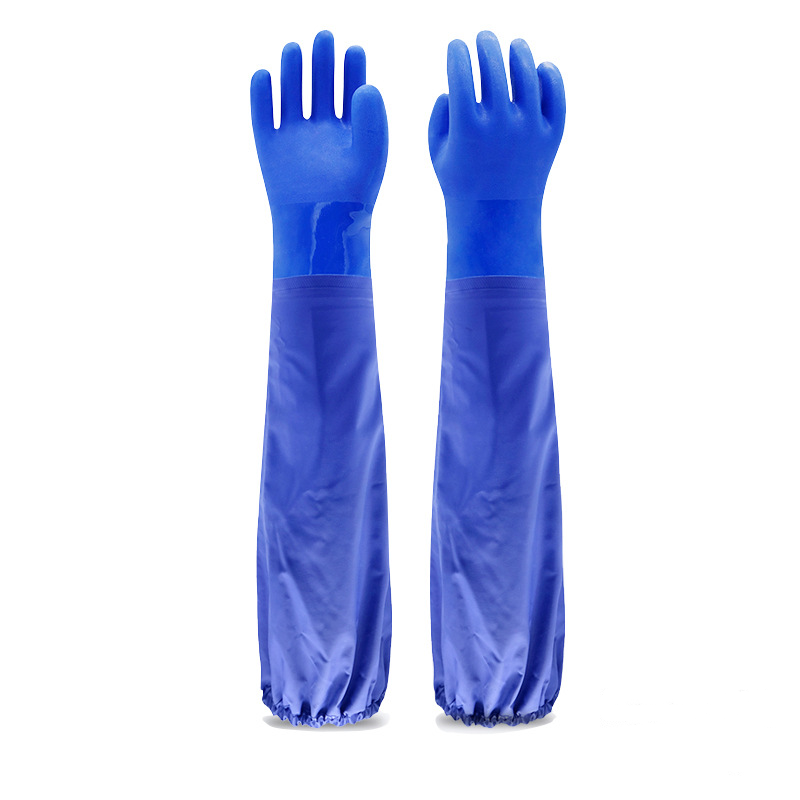 华敏 手套 长款浸塑 副