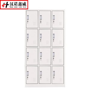 汉诺鑫威钢制办公文件柜铁皮柜矮柜资料密码带锁凭证档案员工储物更衣柜子十二门更衣柜