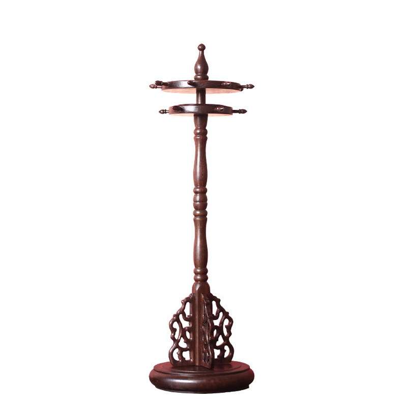 蓝壹合石 黑檀双层转动笔架笔挂 13挂 一个