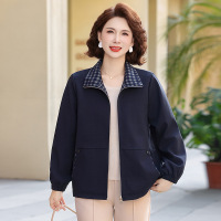 新款中老年春季洋气妈妈外套时尚女大码休闲衣服40-60岁中年装女