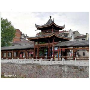 森美人凉亭别墅庭院木屋防腐木碳化木实木仿古六角亭子户外