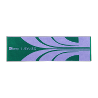 洁玉 KEEP联名款-自律随心7A级抗菌单条长绒棉运动巾盒装 J5905Y 不焦绿