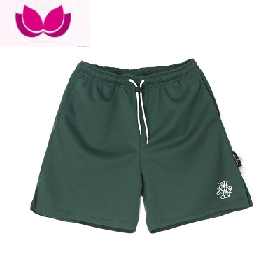 七斓SHISI夏季不过膝美式短裤男篮球运动速干三四分裤跑步健身刺绣