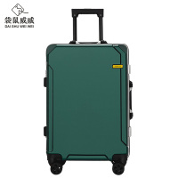 袋鼠威威 拉杆箱 旅行箱 绿色20寸拉链款ZC1933A