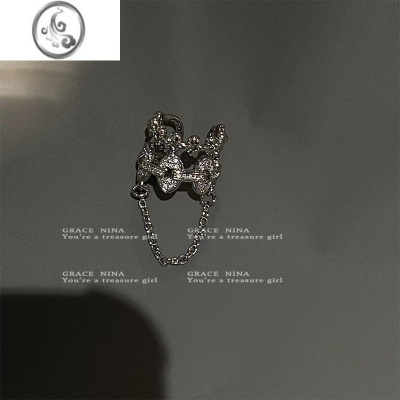 JiMi冷淡风链条流苏耳夹女无耳洞耳环2022年新款潮耳骨夹高级小众耳饰