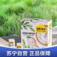 认养一头牛 常温原味法式酸牛奶 200g*12盒*2箱 生牛乳发酵 8月