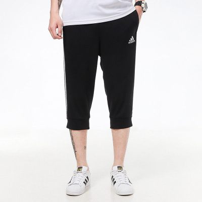 阿迪达斯短裤男裤2021夏季新款运动裤中长款休闲透气七分裤GK8987