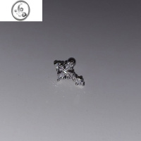 JiMi钛钢锆石高级感细针耳钉 甜酷bling满钻翅膀螺丝耳骨钉男女