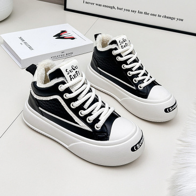 雪地靴女冬季新款加厚加绒老爹鞋休闲保暖百搭厚底棉鞋