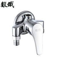 数铁铜明装混水阀三角淋浴通用型个