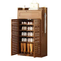 悦兴诚楠竹鞋柜63*33*115cm个