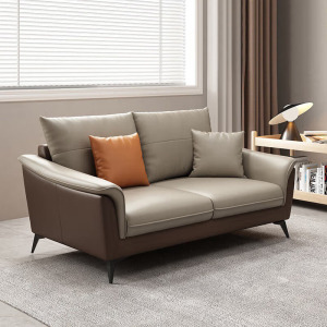 绵冠 简约休闲办公商务接待洽谈西皮沙发 双人位1550*850*870mm