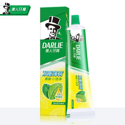 黑人-牙膏双重薄荷50g/90g/120g/175g/225g清新口气防蛀牙