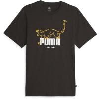 彪马(Puma)男士运动T恤纯棉舒适透气前卫动物图案短袖上衣