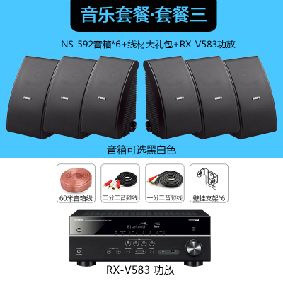 新品会议/背景音乐套餐NS-AW392升级版-Yamaha/雅马哈NS-AW592户外会议室壁挂式音箱工程背景音