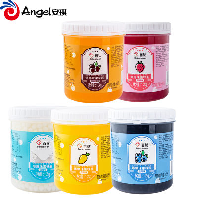 百钻爆爆珠果味酱爆爆蛋水果捞甜品配料珍珠奶茶店专用材料1.2kg烘焙原料烘焙食品家庭烘焙
