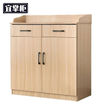 宜掌柜茶水柜80cm双门双抽个