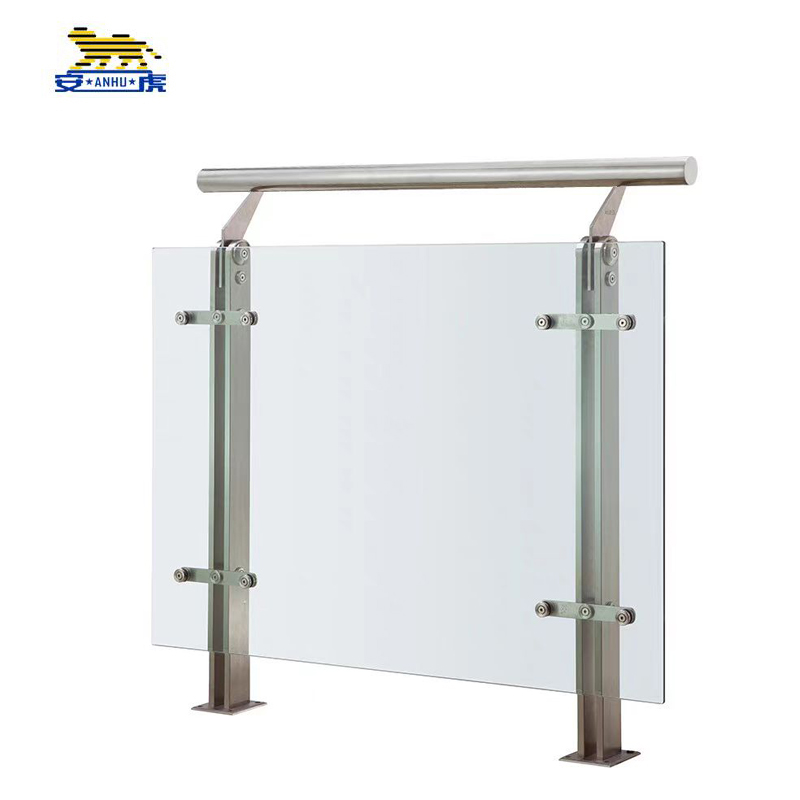 安虎 玻璃护栏 双实心钢板厚6*高1050mm 米