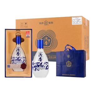 汾杏珍藏V20清香型白酒 53度475ml*6 瓶整箱礼盒装 自饮送礼收藏