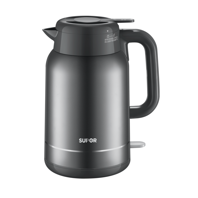 苏泊尔SUPOR智能电水壶SW-15S05ZK雅黑款1.5L大容量底盘加热保温设计2.8kg耐用