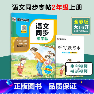 2年级上册 语文同步练字帖 小学通用 [正版]一年级二年级小学生练字帖三四五六年级字帖上册下册每日一练笔划笔顺练语文生字