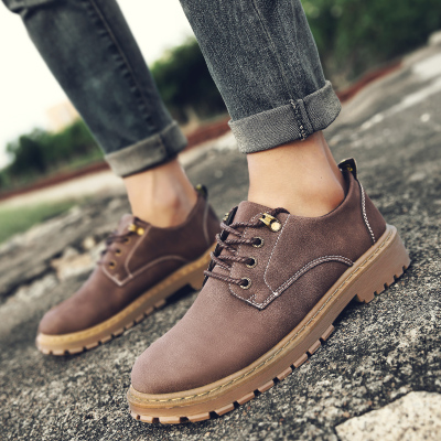 Ideamini冬季马丁靴男潮低帮百搭韩版休闲英伦风工装靴2020年新款秋季男鞋靴子