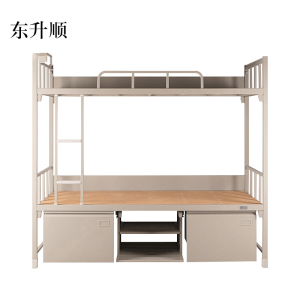东升顺营具钢制双层床上下铁床上下铺战士高低床军层床钢架床