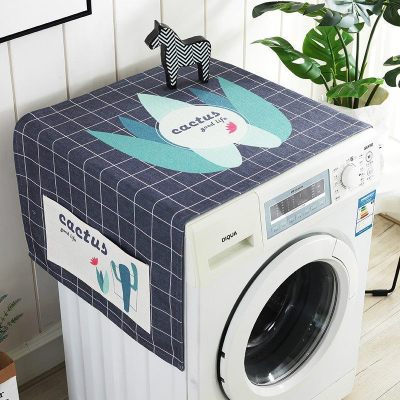 冰箱防尘罩防尘布盖布保护罩微波炉洗衣机双开单开冰箱罩盖巾 XRZ-05 微波炉、烤箱盖巾(100*35cm)升级防水