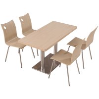 臻远ZY4040801 餐厅桌椅餐桌椅组合一桌四椅