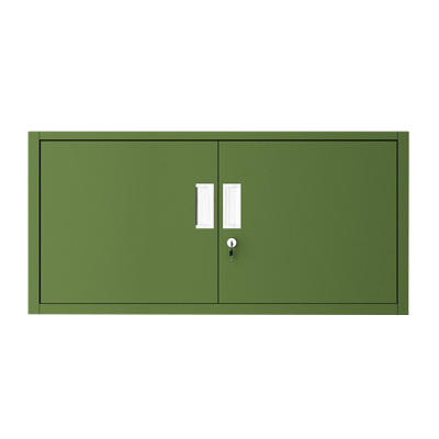 湘渭绿色铁皮文件柜办公室档案柜资料柜财务凭证柜钢制办公柜单节顶柜