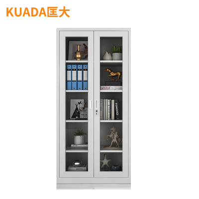 匡大 文件柜铁皮柜办公资料档案柜通玻五层柜