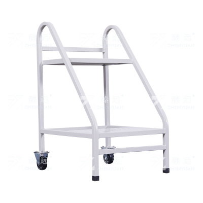 臻远 ZY4092913 档案室推车图书馆小推车手推车 2步书梯白色