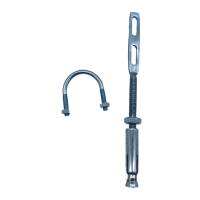 SNBUTER 膨胀托杆U型抱箍卡 M10*190(卡1寸管)