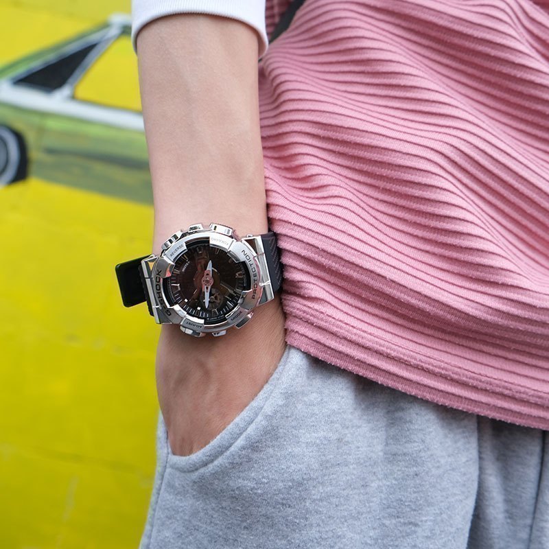 卡西欧CASIO旗舰店手表男g-shock防震运动时尚休闲防水正品潮流耐摔石英表男GM-110