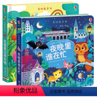 [正版]接力出版社Usborne奇妙发声书点读 花园里边谁在唱+夜晚里谁在忙 0-1-2-3岁儿童故事宝宝启蒙绘本书籍