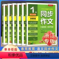 同步作文[人教版] 一年级下 [正版]2024小学同步作文口语交际一二三四五六年级下册上册春雨实验班人教版语文分类作文书