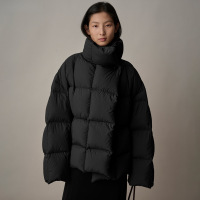 年新款冬季立领棉服女时尚小个子短款宽松设计感加厚保暖外套
