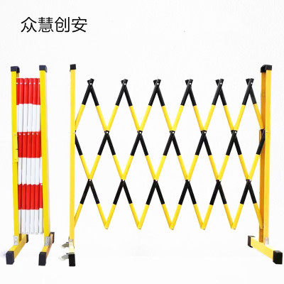 众慧创安 玻璃钢伸缩围栏 管式围栏 护栏隔离栏 1.2*3m 个