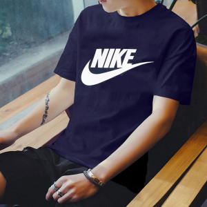 耐克(NIKE)短袖男t恤圆领休闲运动跑步训练透气短袖 AR5005-100