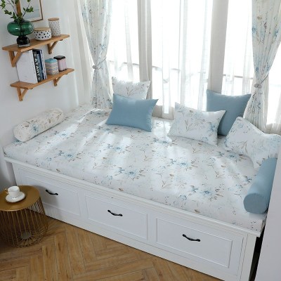 家柏饰(CORATED)北欧高密度海绵飘窗垫乳胶窗台垫定做沙发毯阳台垫榻榻米卡座花3号12cm飘窗垫