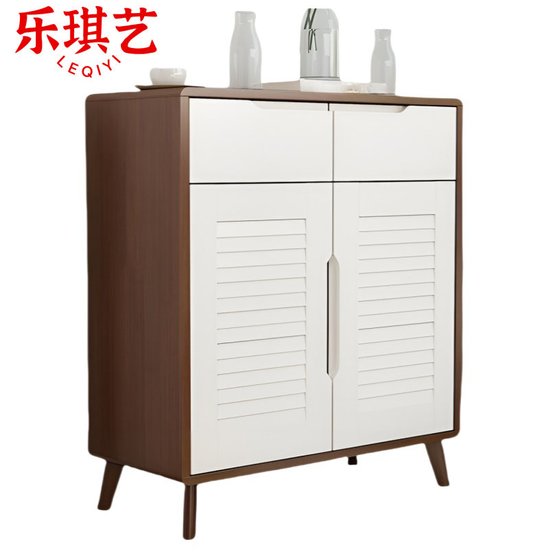 乐琪艺 实木鞋柜 80*34.4*98.5cm 个