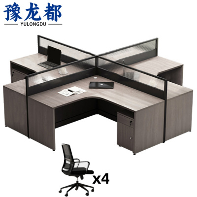 豫龙都屏风桌2.8m套