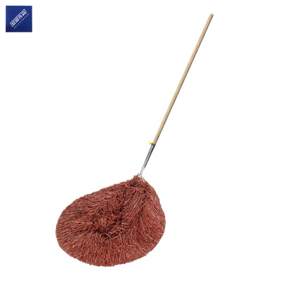 安居先森马路环卫大笤帚扫帚扫把 木柄可拆卸款原色