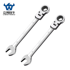 立伟铁牛活头两用棘轮扳手17mm/把
