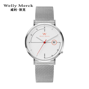 welly merck 威利默克男生手表时尚防水新款腕表男士正品石英学生男表WM004M