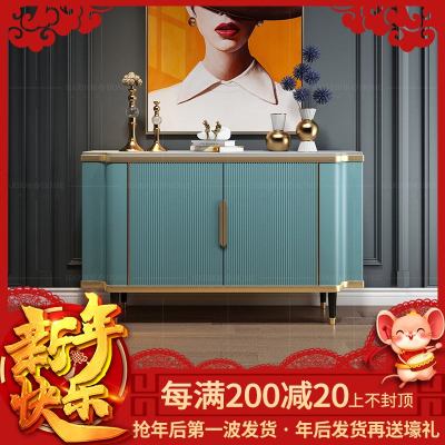 轻奢餐边柜后现代简约厅柜小户型装饰柜样板间设计师玄关柜定制