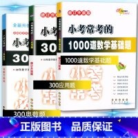 小升初数学全套3本 小学升初中 [正版]68所助学小考常考的1000道数学基础题300道应用题奥数题专题测试6六年级小升
