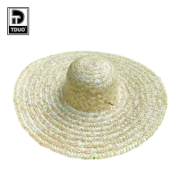 TDUO 草帽大檐遮阳帽草编劳保帽子HL1 顶